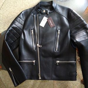 Michael Kors Leather Moto Jacket